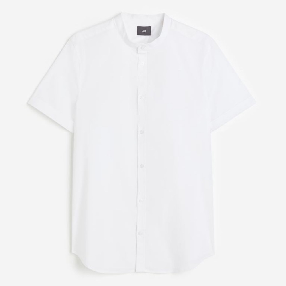 🛑SOLD🛑🔹NWT H&M Men’s Muscle Fit Cotton Dressy Shirt🔹 - Picture 5 of 13
